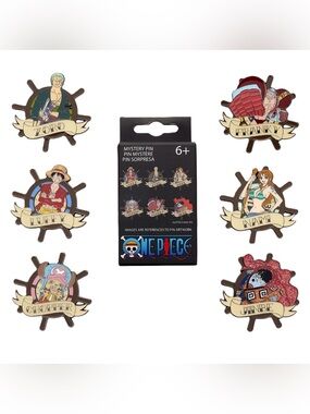 New Loungefly One Piece Tattoo Mystery Box Enamel Pin Anime Collectible Ship